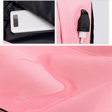 Women's Casual Book Bag Backpack with USB Charging