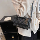 Quilted Chain Bag Padded Nylon Shoulder Bag