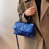 Quilted Chain Bag Padded Nylon Shoulder Bag