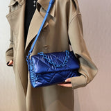Quilted Chain Bag Padded Nylon Shoulder Bag