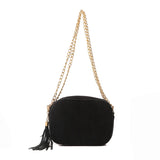 Corduroy Tassel Shoulder Bag Women's Crossbody Handbag