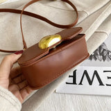 Chain Sense Shoulder Bag for Women PU Messenger Bag Lipstick Bags