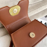 Chain Sense Shoulder Bag for Women PU Messenger Bag Lipstick Bags