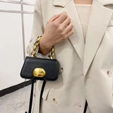 Chain Sense Shoulder Bag for Women PU Messenger Bag Lipstick Bags