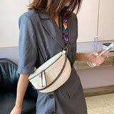 Crocodile Pattern PU Leather Belt Waist Bag for Women