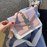 Chain Lady Sling Bag PU Leather Crossbody Bag for Women