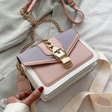 Chain Lady Sling Bag PU Leather Crossbody Bag for Women
