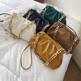 Chain Shoulder Bags For Women Solid Bag Female Crossbody Messenger Handbags