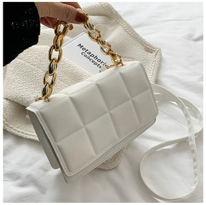 Quilted Chain Shoulder Bag Women Crossbody Travel Handbag