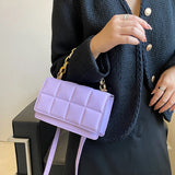 Quilted Chain Shoulder Bag Women Crossbody Travel Handbag