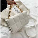 Quilted Chain Shoulder Bag Women Crossbody Travel Handbag