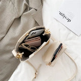 Chain Shoulder Messenger Bag Crossbody Bags for Women Bucket Bag
