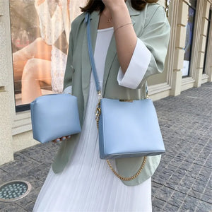 Chain Shoulder Messenger Bag Crossbody Bags for Women Bucket Bag
