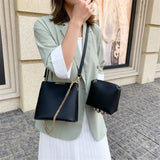 Chain Shoulder Messenger Bag Crossbody Bags for Women Bucket Bag