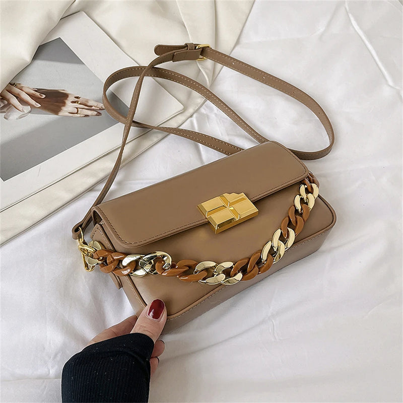 Chain Shoulder Crossbody Bag for Women Small Hand Bag