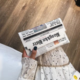 Chain Small Square Wallet Joker Newspaper Clutch Envelope Bag