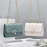 Soft Leather Crossbody Bags for Women Plaid Handbags