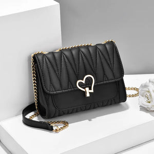 Soft Leather Crossbody Bags for Women Plaid Handbags