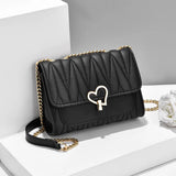Soft Leather Crossbody Bags for Women Plaid Handbags