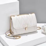Soft Leather Crossbody Bags for Women Plaid Handbags
