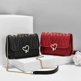 Soft Leather Crossbody Bags for Women Plaid Handbags