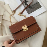 Chain Strap Female Shoulder Bag Retro Casual High Crossbody Bag