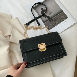 Chain Strap Female Shoulder Bag Retro Casual High Crossbody Bag