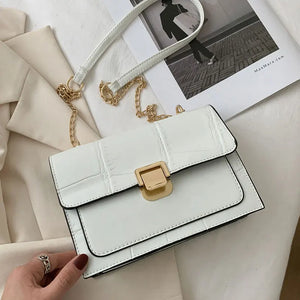 Chain Strap Female Shoulder Bag Retro Casual High Crossbody Bag