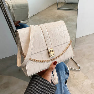 Square Crossbody Bag Chain Strap Handbag for Women