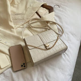 Square Crossbody Bag Chain Strap Handbag for Women