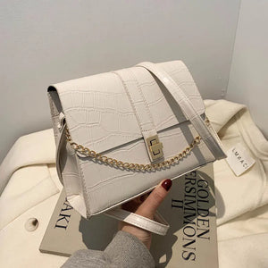 Square Crossbody Bag Chain Strap Handbag for Women