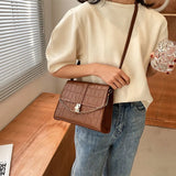 Square Crossbody Bag Chain Strap Handbag for Women