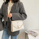 Square Crossbody Bag Chain Strap Handbag for Women