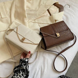 Square Crossbody Bag Chain Strap Handbag for Women