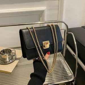 Chain Strap Shoulder Bag Square Flap Ladies Handbags And Purses Crossbody Bags