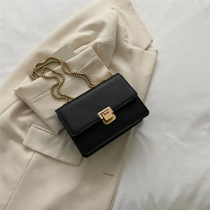 Chain Strap Shoulder Bag Square Flap Ladies Handbags And Purses Crossbody Bags