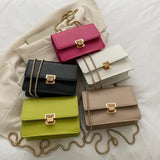 Chain Strap Shoulder Bag Square Flap Ladies Handbags And Purses Crossbody Bags