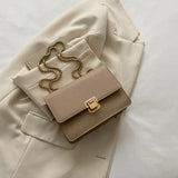 Chain Strap Shoulder Bag Square Flap Ladies Handbags And Purses Crossbody Bags