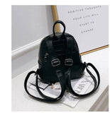 Chain Tassels Women Backpacks PU Leather Small Backpack for School Girls