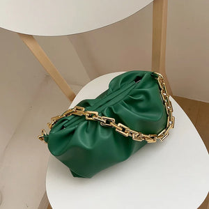 Women's Pleated Tote Bag Handbag Clutch Shoulder Bag Dumpling Bags