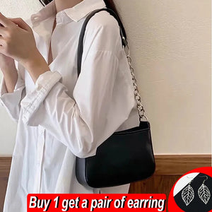 PU Leather Shoulder Bag Lady Handbag Armpit Totes Bolsa