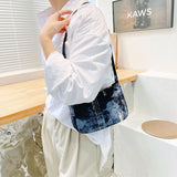 Small Flower Pattern Nylon Shoulder Bag