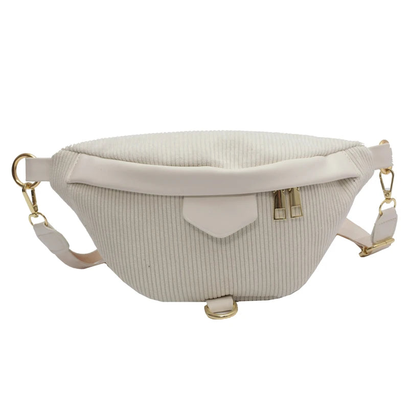 Women's Casual Waist Bag Zipper Crossbody Chest Pack
