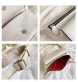 Leather Chest Bag Women Casual Waist Bags Travel Small Shoulder Bag
