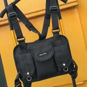 Tactical Chest Rig Bag Hip Hop Streetwear Kanye West Backpack Waist Bag