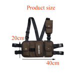Streetwear Chest Rig Waist Bag Tactical Hip Hop Canvas Bags B42