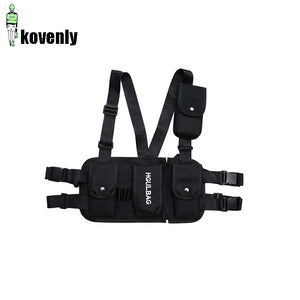 Streetwear Chest Rig Waist Bag Tactical Hip Hop Canvas Bags B42