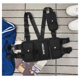 Streetwear Chest Rig Waist Bag Tactical Hip Hop Canvas Bags B42