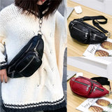 Leather Chest Waist Bag High-capacity Fanny pack