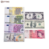 Unisex Currency Notes Pattern Purse Wallet Slim Money